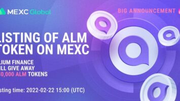 Alium Finance Will Give Away 380,000 ALM Tokens in Honor of Listing on the MEXC Exchange 2 Alium Finance Will Give Away 380,000 ALM Tokens in Honor of Listing on the MEXC Exchange
