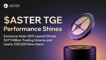 $ASTER TGE Day-One Performance Shines: Exclusive Aster DEX Launch Drives 1 Million Trading Volume and nearly 330,000 New Users