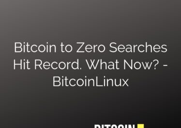 Bitcoin to Zero Searches Hit Record. What Now? - BitcoinLinux